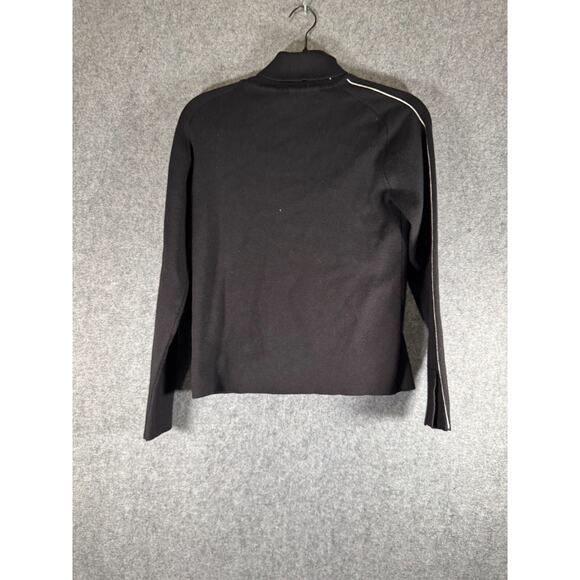 Commense Sweater Women XL Black Turtleneck Wool Blend Long Sleeve Quiet Lux - Picture 6 of 7